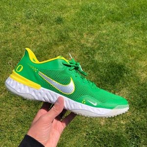 Nike Oregon Ducks Alpha Huarache Elite 2 Baseball Turf Shoes Men Sz 12